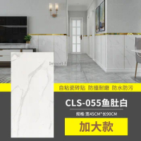 Self-adhesive Wall Stickers Tile Stickers Wood Grain Imitation Marble 45 * 90 Kindergarten Living Room Bedroom Crash Wainscoting