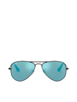 แว่นกันแดดเด็กโตยูนิเซ็กส์ Sunglasses Junior Aviator รุ่น RJ9506S 201/55 50 เลนส์ปรอท สีฟ้า