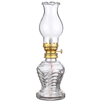 Glass Kerosene Lamp Glass Oil Lamp Vintage Oil Lamp Home Kerosene Lamp Home Glass Oil Lanterns Retro Decorative
