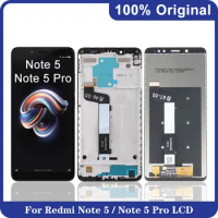 5.99"Original For Xiaomi Redmi Note 5 Pro LCD Display Touch Screen Digitizer Replacement For Redmi Note 5 LCD With Battery Cover