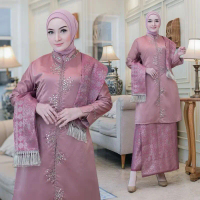 Baju Kurung Melayu Songket Selendang / Set Baju Kurung Melayu Songket / Kebaya Baju Kurung Malaysia 