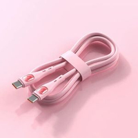 適用於蘋果iPhone15快充充電頭器14PD20W快充充電線13/12加長快充-雙C快充線【櫻花粉】適用蘋果15系列 1m-款式5