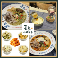 【喜魚小酸菜魚】獨家雙人套餐-金湯酸菜豬（中盛）+椒香麻辣豬（中盛）(不分平假日MO25)