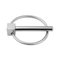Heavy Duty Linch Pin with Ring Lock Pin Clips Stainless Steel Farm Tractors Lynch Pin Fastener Rustproof Hardware