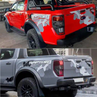 Off Road 4x4 Tailgate Decal Rear Trunk Wrap Graphics Stickers for Ford F150 Ranger Pickup Decals Exterior Details Sticker On Car