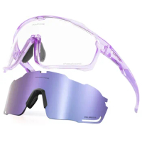 Kapvoe New Photochromic Cycling Sunglasses Mountain Polarized Bicycle Glasses for Men Women Sports Running Eyewear UV400 Goggles