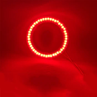 2PCS COB Angel Eyes LED Car Halo Ring Lights 12V Red Headlight 60MM 70MM 80MM 90MM 100MM 110MM 120MM 130MM 140MM Car Light