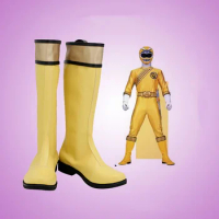Hyakujuu Sentai Gaoranger GaoYellow Cosplay Boots Yellow Shoes Custom Made Any Size