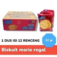 Biskuit Marie Regal 1 dus 12 renceng (ds bgr) Karton Marie Vadco