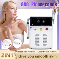 2025 Professional 2000W 2 in 1 808nm Yag 1064 808 755 Three Wavelength Painless Tattoo Dark Spot Rem