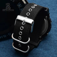 Nylon Watch Strap for Casio DW5600\5000 GW-M5610 GA110\100 Handmade Canvas watch chain 16mm Climbing Nylon canvas watch belt