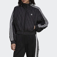 Adidas Original Track Top H43916 女 外套 短版 夾克 運動 休閒 立領 國際版 黑