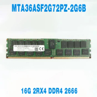 1PCS For MT RAM 16GB 16G 2RX4 DDR4 2666 PC4-2666V-RB2 Server Memory Fast Ship High Quality MTA36ASF2G72PZ-2G6B