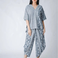 Celana Aladin Batik Set Warna Grey