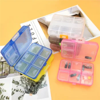 Double Layer Partition Small Pill Cases Portable One Week Partition Medicine Box Large Capacity Carry Small Medicine Pill Box
