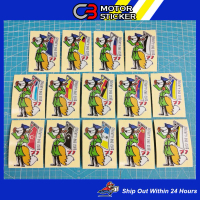 STICKER SEVENTY ONE CLUB 71 CLUB EX5 CLUB STIKER PANTUL CAHAYA