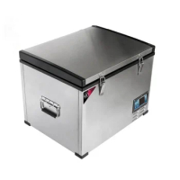 Large capacity 75L fishing cooler box car freezer portable mini refrigerator