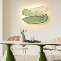 【免運費】現代簡約客廳裝飾畫掛鐘餐桌創意時鐘壁燈掛畫餐廳畫