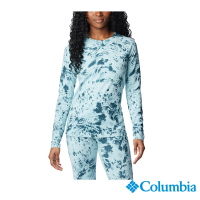 【Columbia 哥倫比亞 官方旗艦】女款-Omni-Heat Infinity 金鋁點極暖快排內著長袖上衣-綠色印花(UAL24840GV