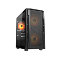【COUGAR 美洲獅】UNIFACE MINI RGB 電競機箱 電腦機殼(黑色/Micro ATX/ITX)