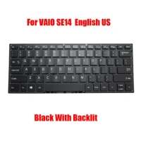 New Laptop Keyboard For VAIO SE14 English US Black With Backlit