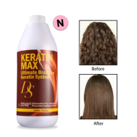 Keratin Hair 1000ml Professional Brazilian Keratin Hair Treatment Straightening 5% Eliminate Frizz &amp;Make Shiny