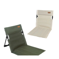 【May Shop】雙人一組 坐墊椅便攜式折疊椅帳篷休閒椅陽台公園草坪野餐椅(兩入一組)
