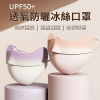 透氣防曬冰絲口罩  UPF50+ 冰絲口罩 防曬冰絲口罩 透氣口罩 口罩 口罩 防曬口罩 男女通用 抗uv【APP下單最高22%點數回饋】