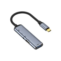 USB C HUB 4K 60Hz Type C to HDMI-compatible VGA PD 100W Adapter USB 3.1 Extension Converter For Macbook Air Pro iPad Pro Phone