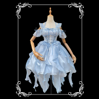 Halloween Brocade Garden Lolita Original Xinghe Wish Chest Cover Fishbone Waist Slimming Dress Fairy