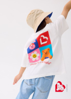 Love, Bonito | Wiggle Wiggle Kids' Oversized Graphic Tee in White