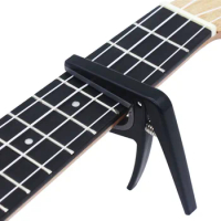 Professional Black Ukulele Capo Change Tuner Musical Instrument Accessories Acoustic 4 Strings Hawaii Guitar Tuning Clamp