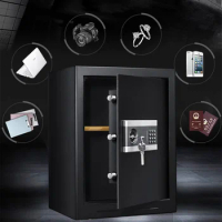 Digital Safe Cabinet Security Box Fireproof Waterproof Lock Box Document Safe Box Metal office Storage Steel Safety Cabinet