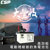HI-POWER、DAIWA、MIYA(適用)REC15-12電動捲線器專用電池(含配件、專屬背肩包)12V15Ah