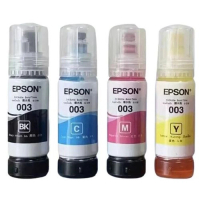 Epson 003 墨水 1套4色 原廠無盒裝(T00V100 Black 黑色, T00V200 Cyan 靛藍色, T00V300 Magenta 洋紅色, T00V400 Yellow 黃色)