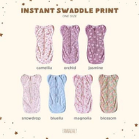 BOHOPANNA - PANNADAILY - INSTAN SWADDLE PRINT - BEDONG BAYI ONE SIZE MAGNOLIA