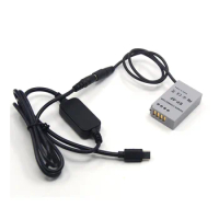 USB Type C USB-PD Converter to DC Cable + EN-EL24 ENEL24 EP-5F DC Coupler for Nikon 1 J5 1J5 Camera