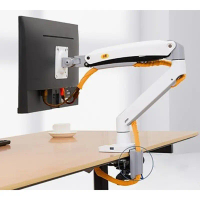 Giá treo màn hình máy tính NB F100A 22-35 inch tải 12kg, arm màn hình xoay 360 độ, cổng usb 3.0