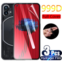 3PCS Front Back Hydrogel Film For Nothing phone 1 TPU Screen Protector Film No thing phone one phone1 (1) Nothing Phone One