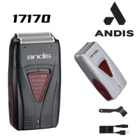 Official Andis 17170 Foil Lithium Titanium Shaver Smooth Shaving Cordless ANDIS Shaver For Men's gifts