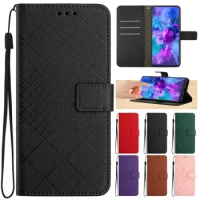 For Honor X9A X9B Case Geometric Business Flip Phone Case on For Huawei Honor X9A X9B X6A X5 Leather Stand Protect Cover Coque