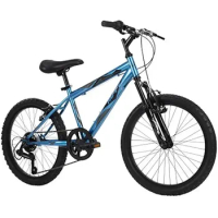 Kids Hardtail Mountain Bike for Boys, Stone Mountain 20 inch 6-Speed, Metallic Cyan (73808)
