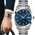 TISSOT T1274104404100 GENTLEMAN 鈦金屬 紳士時尚男錶 藍色 40mm 圓形石英腕錶
