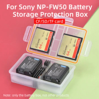 KingMa NP-FW50 Plastic Battery Case Holder Battery Storage Box For Sony NP-FW50 Battery DSC-RX10M2 A5100 A6000 A6100 A6300