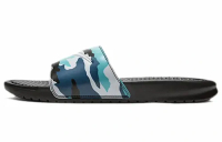 NIKE BENASSI JDI PRINT SLIDE BLACK BLUE CAMO
