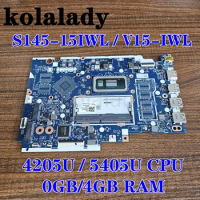 FV440 FS441 FS540 NM-C121 For Lenovo Ideapad S145-15IWL V15-IWL Laptop Motherboard With 4205U 5405U 0GB/4GB RAM FRU 5B20S41729