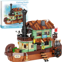 Lighthouse Fishing Village Store House Building Set ToysAdults and Teens Boys 14+No Compatible with(