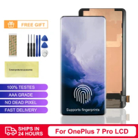 6.67" Super AMOLED 7Pro Display For Oneplus 7pro LCD Display Touch Screen LCD Panel For Oneplus 7 pro LCD Screen with Frame