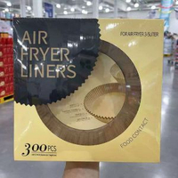 山姆超市代購 油紙墊紙錫紙烤肉紙防粘耐熱 空氣炸鍋專用紙 300張