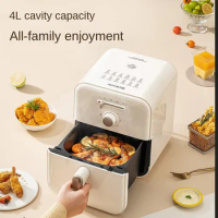 Joyoung Air Fryer Household 4L Electric Fryer French Fries Machine Intelligent Timing Temperature Control Oil-free Low Fat 220V